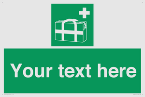 Custom sign safe condition Medical grab bag